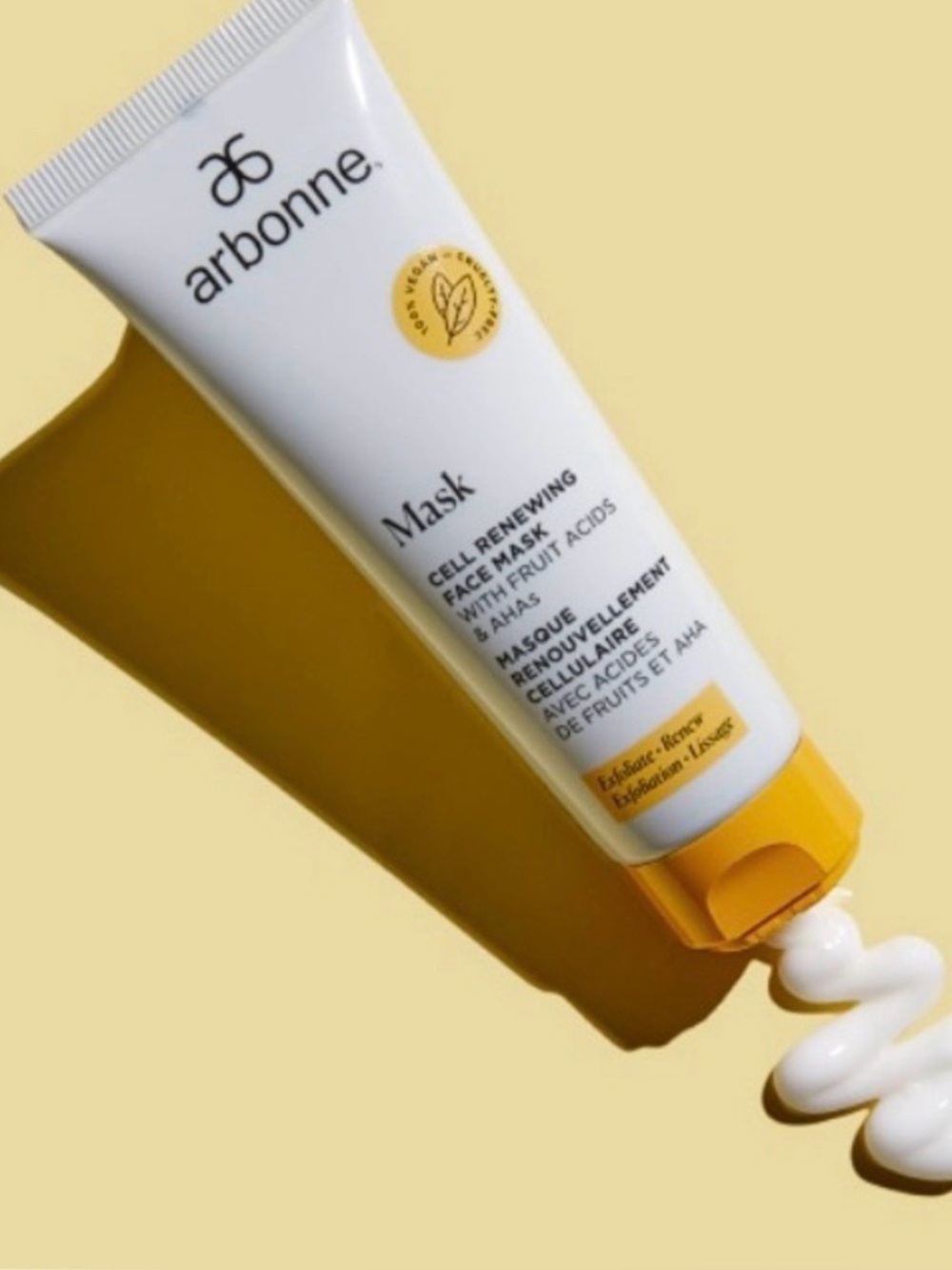 Lot of 6 - Arbonne Cell Renewing Face Mask with Fruit Acids and AHA.